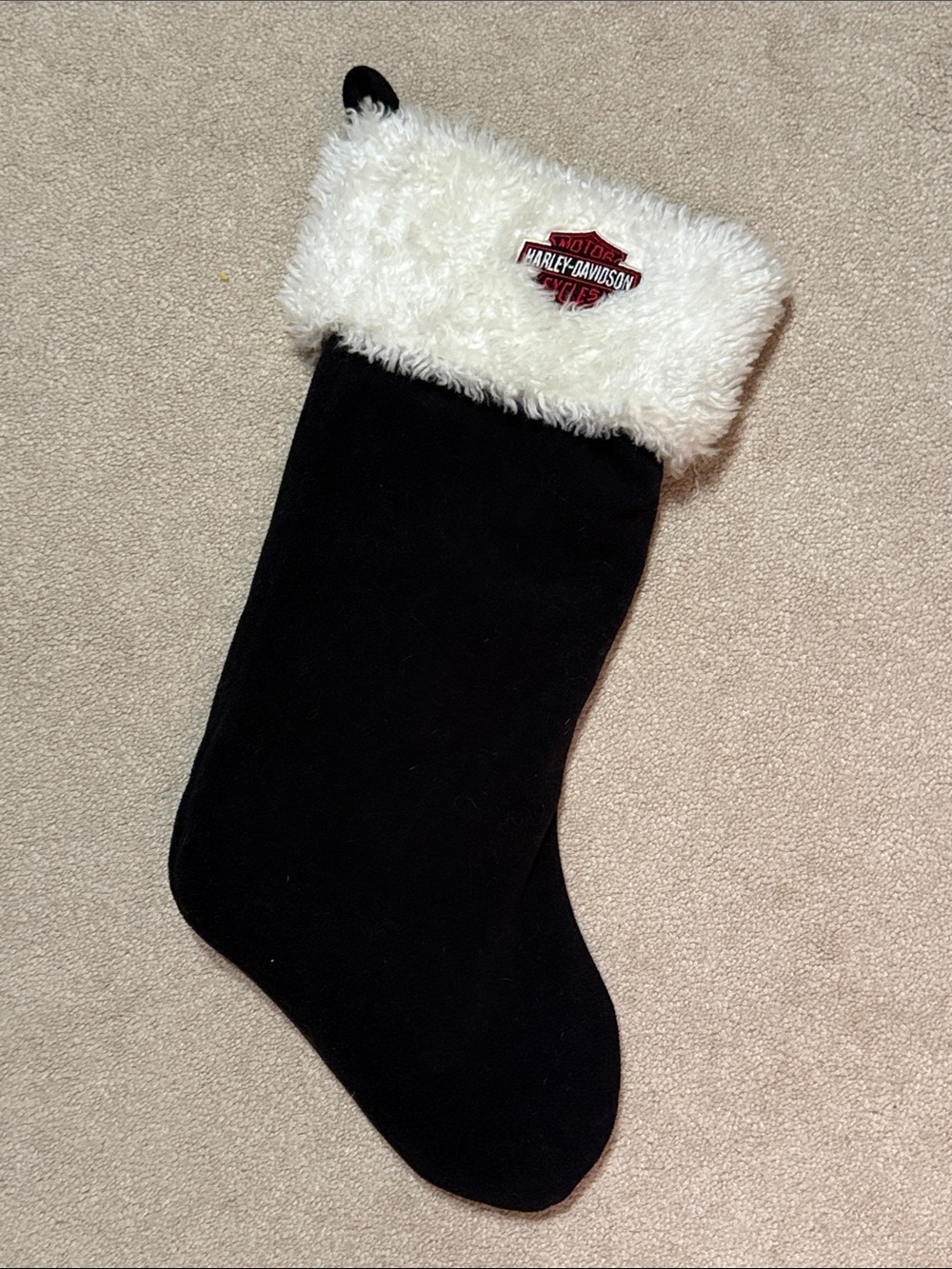 Harley-Davidson Christmas stocking Black/White 18” Long